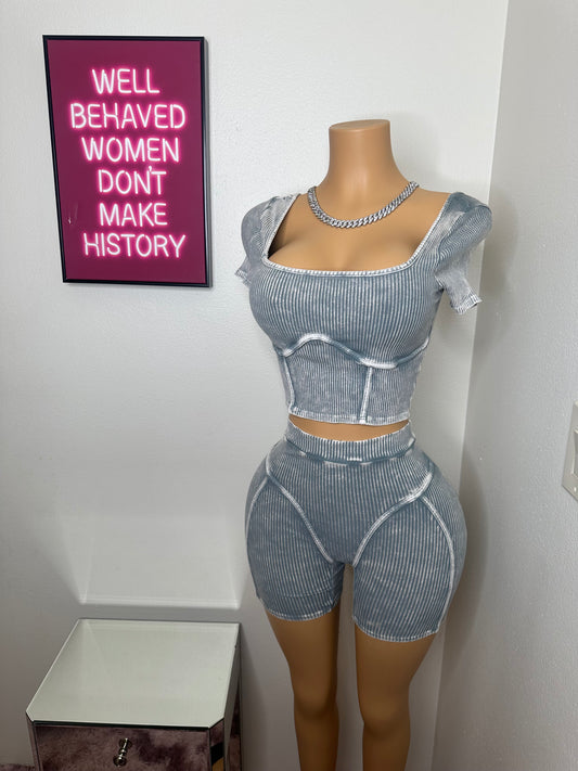 Mineral Washed Two Piece Set