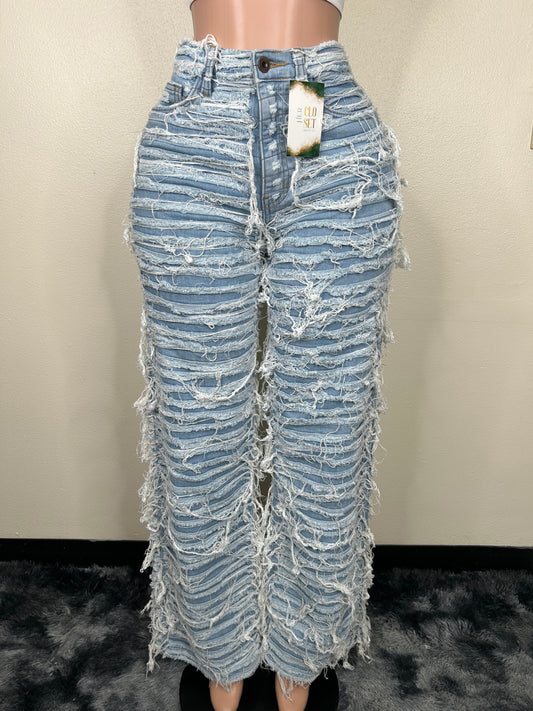 All In Your Feelings Distressed Jeans