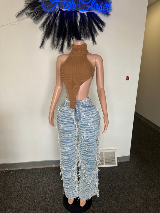 All In Your Feelings Distressed Jeans
