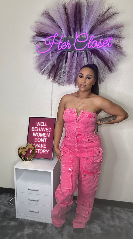 Washed Up Denim Jumpsuit