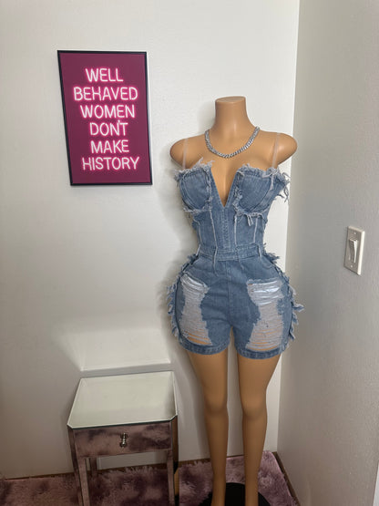 Double Standards Denim Romper