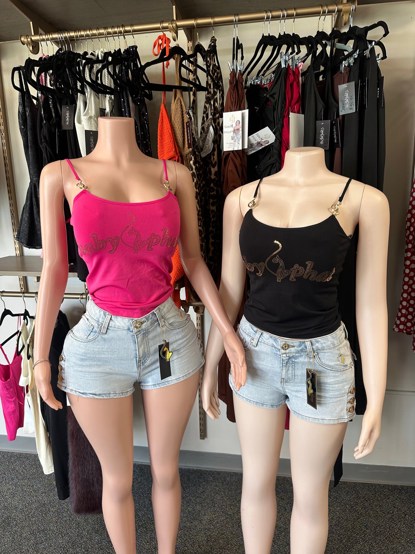 Y2K Baddie Baby Phat Cami
