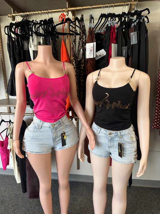Y2K Baddie Baby Phat Cami
